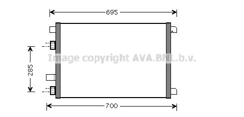 AVA QUALITY COOLING Конденсатор, кондиционер RT5305